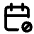 Calendar Cancel Icon from Tabler Line Set