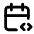 Calendar Code Icon from Tabler Line Set