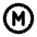 Circle Letter M Icon from Tabler Line Set