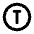 Circle Letter T Icon from Tabler Line Set