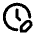 Clock Edit Icon from Tabler Line Set