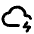 Cloud Bolt Icon from Tabler Line Set