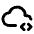 Cloud Code Icon from Tabler Line Set