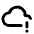Cloud Exclamation Icon from Tabler Line Set