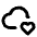 Cloud Heart Icon from Tabler Line Set | Free Download as SVG Vector and Transparent PNG | Streamline icons