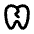 Dental Broken Icon from Tabler Line Set