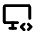 Device Desktop Code Icon from Tabler Line Set