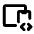 Devices Code Icon from Tabler Line Set