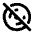 Disc Off Icon from Tabler Line Set