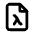 File Lambda Icon from Tabler Line Set