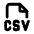 File Type Csv Icon from Tabler Line Set