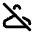 Hanger Off Icon from Tabler Line Set
