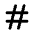 Hash Icon from Tabler Line Set