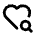 Heart Search Icon from Tabler Line Set | Free Download as SVG Vector and Transparent PNG | Streamline icons