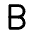 Letter B Icon from Tabler Line Set