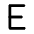 Letter E Icon from Tabler Line Set