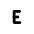 Letter E Small Icon from Tabler Line Set