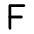 Letter F Icon from Tabler Line Set