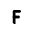 Letter F Small Icon from Tabler Line Set