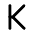 Download free Letter K PNG, SVG vector icon from Tabler Line set.