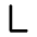 Download free Letter L PNG, SVG vector icon from Tabler Line set.