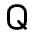 Download free Letter Q PNG, SVG vector icon from Tabler Line set.