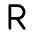 Letter R Icon from Tabler Line Set