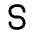 Letter S Icon from Tabler Line Set