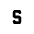 Letter S Small Icon from Tabler Line Set