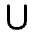 Download free Letter U PNG, SVG vector icon from Tabler Line set.