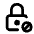 Lock Cancel Icon from Tabler Line Set