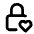 Lock Heart Icon from Tabler Line Set