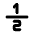 Math 1 Divide 2 Icon from Tabler Line Set