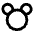 Mickey Icon from Tabler Line Set