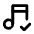 Music Check Icon from Tabler Line Set | Free Download as SVG Vector and Transparent PNG | Streamline icons