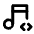 Download free Music Code PNG, SVG vector icon from Tabler Line set.