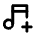 Download free Music Plus PNG, SVG vector icon from Tabler Line set.