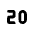 Number 20 Small Icon from Tabler Line Set