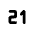 Number 21 Small Icon from Tabler Line Set