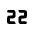 Number 22 Small Icon from Tabler Line Set