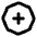 Octagon Plus Icon from Tabler Line Set