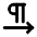 Pilcrow Right Icon from Tabler Line Set