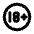 Rating 18 Plus Icon from Tabler Line Set