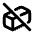 Rectangular Prism Off Icon from Tabler Line Set
