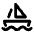 Sailboat Icon from Tabler Line Set