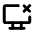 Screen Share Off Icon from Tabler Line Set