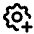 Settings Plus Icon from Tabler Line Set
