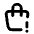 Shopping Bag Exclamation Icon from Tabler Line Set