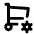 Shopping Cart Cog Icon from Tabler Line Set