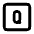 Square Letter Q Icon from Tabler Line Set